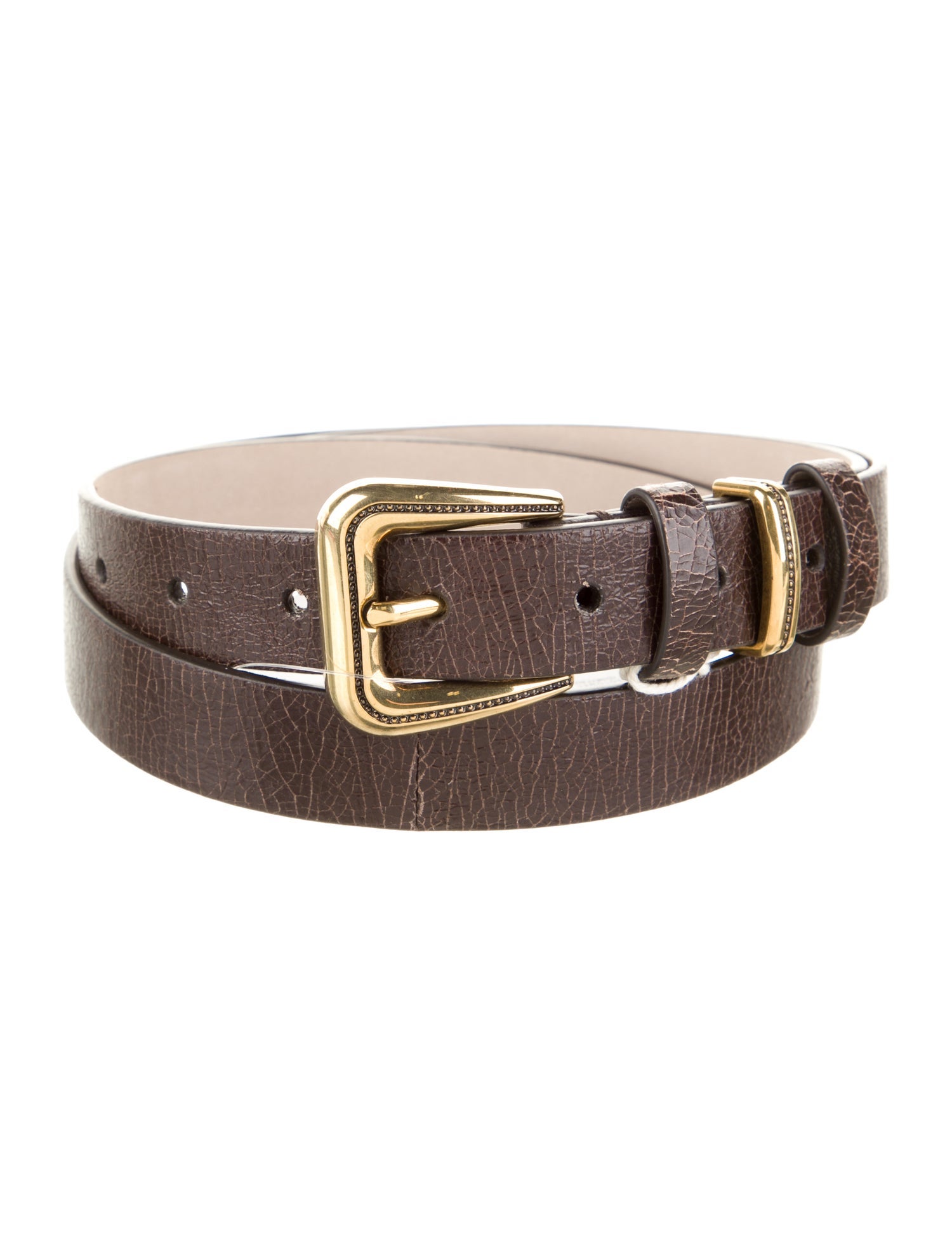 Brunello Cucinelli Skinny Leather Belt