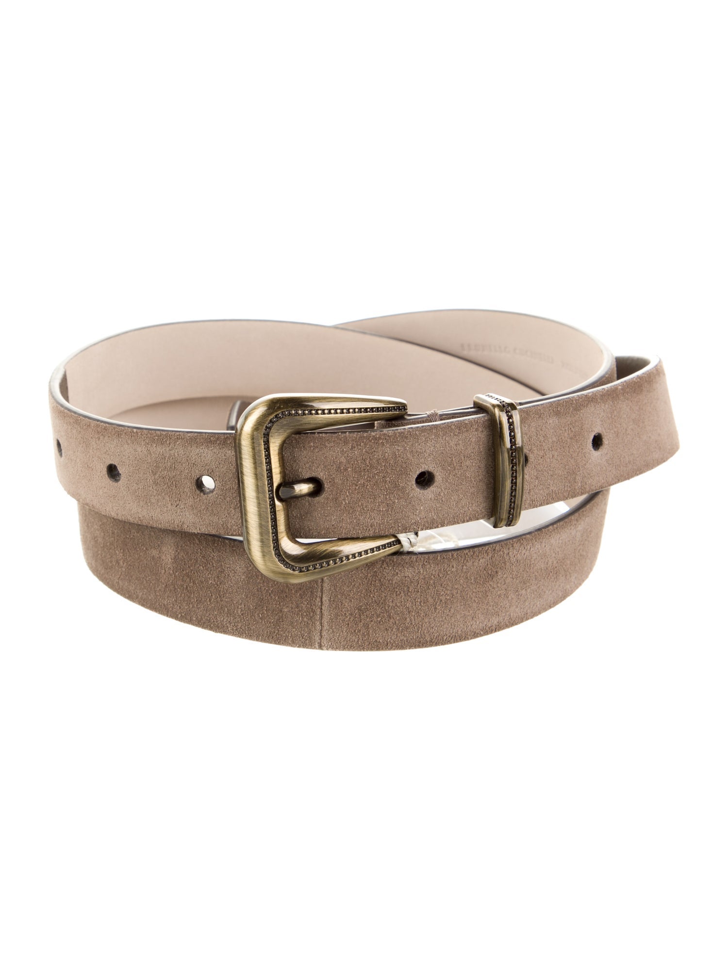 Brunello Cucinelli Skinny Suede Belt