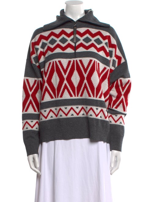 Brunello Cucinelli Virgin Wool Printed Sweater