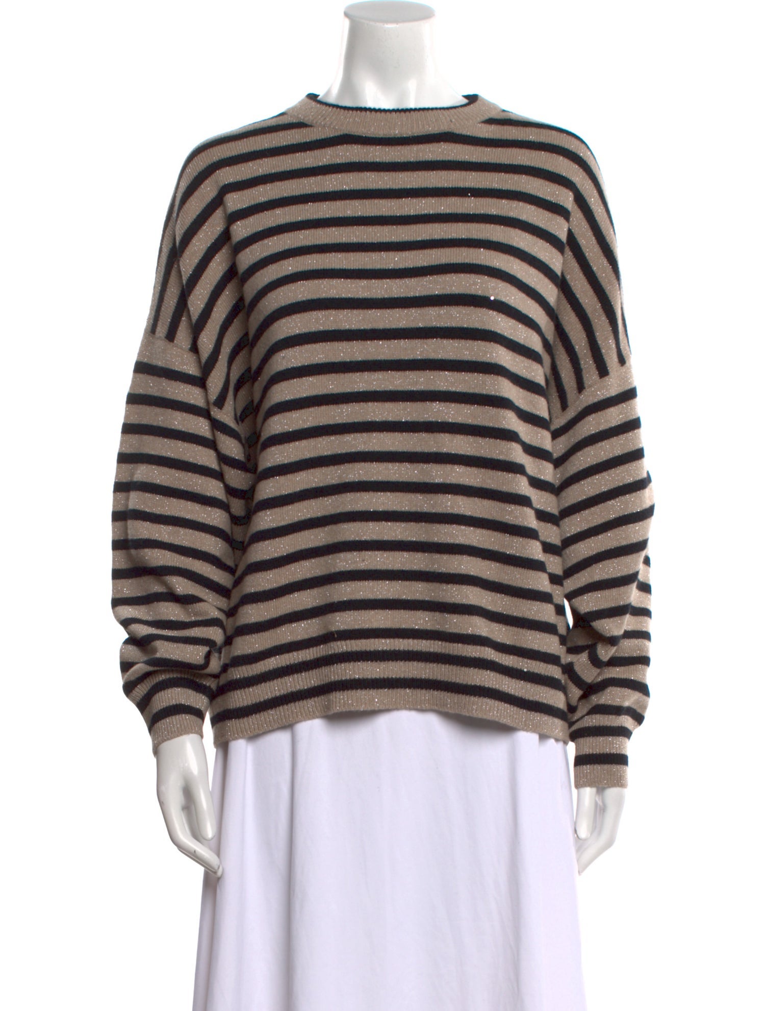 Brunello Cucinelli Cashmere Striped Sweater w/ Tags