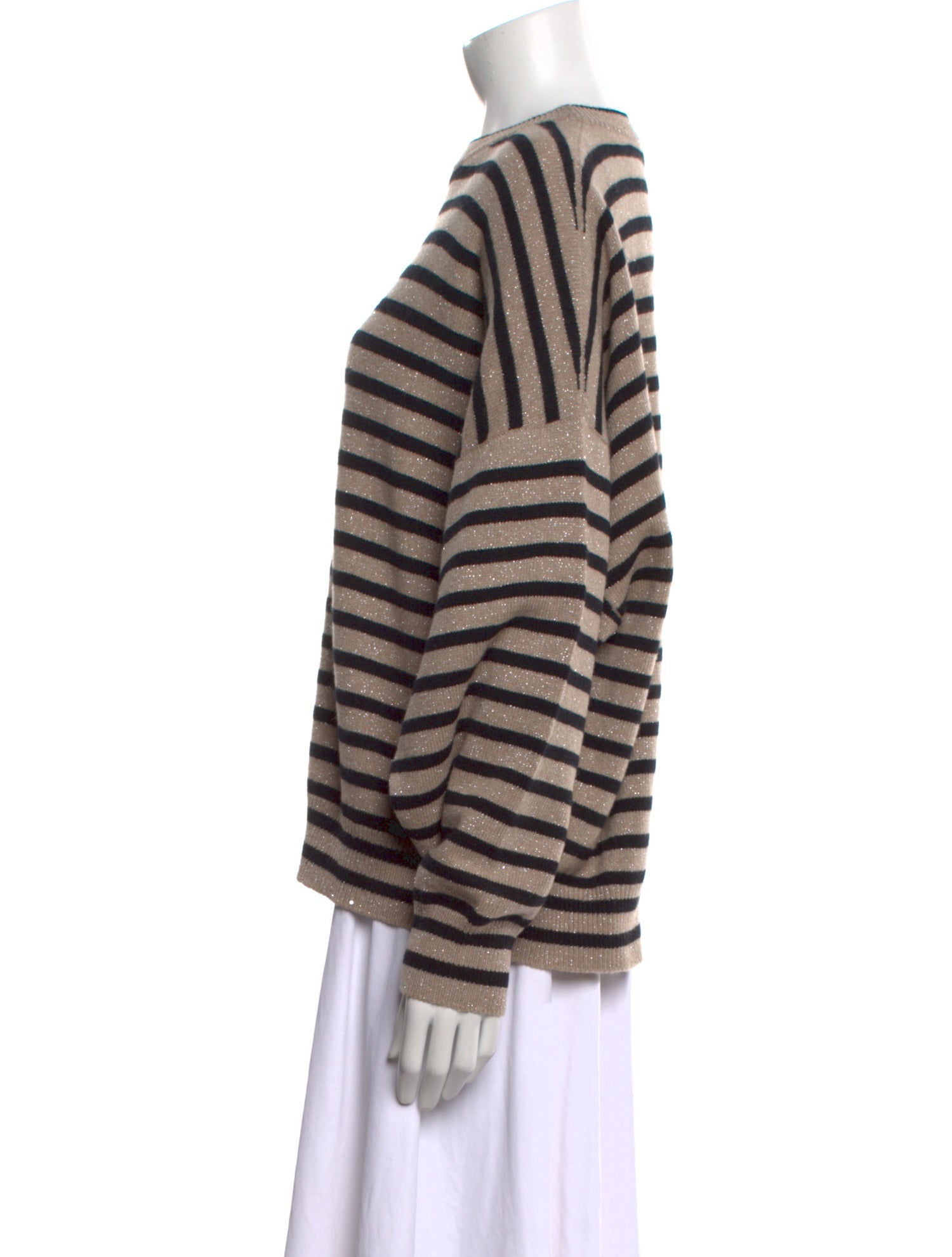Brunello Cucinelli Cashmere Striped Sweater w/ Tags