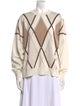 Brunello Cucinelli Cashmere Plaid Print Sweater