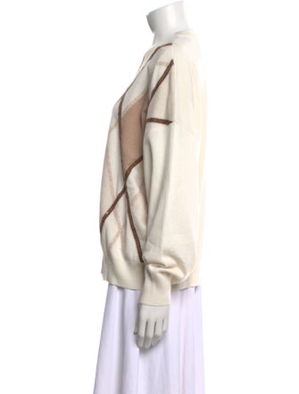 Brunello Cucinelli Cashmere Plaid Print Sweater