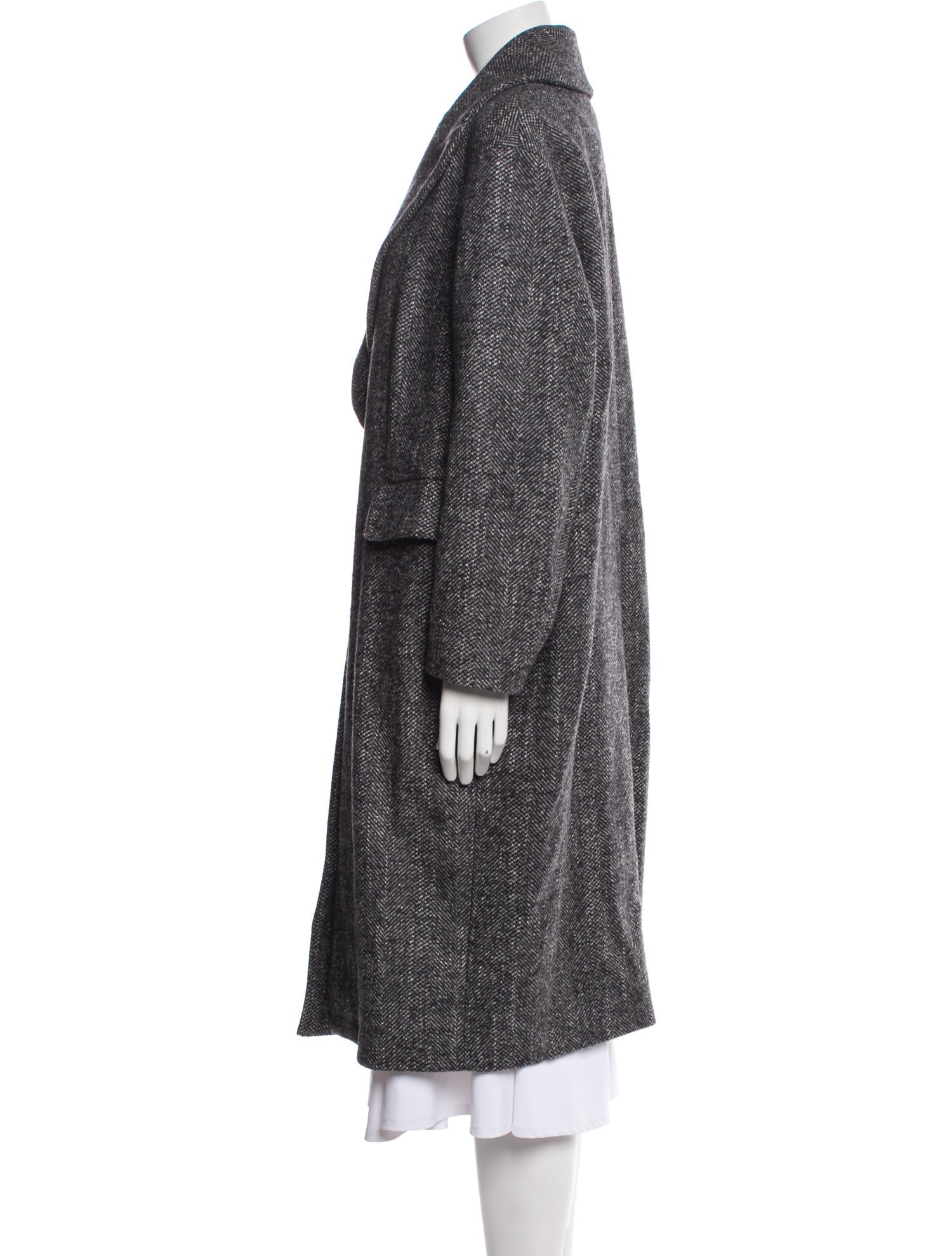 Brunello Cucinelli Alpaca Plaid Print Coat