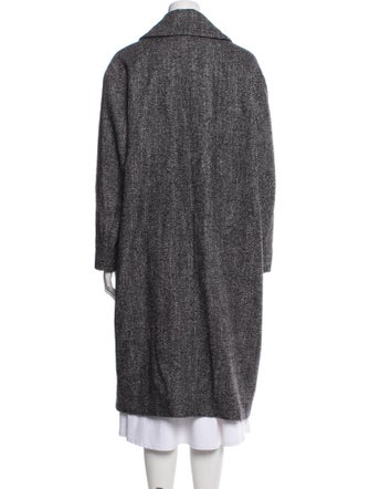 Brunello Cucinelli Alpaca Plaid Print Coat