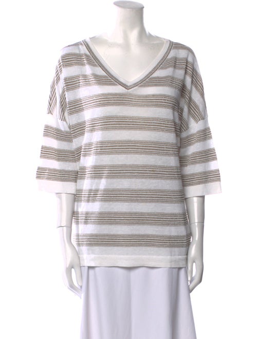 Brunello Cucinelli Linen Striped Tunic