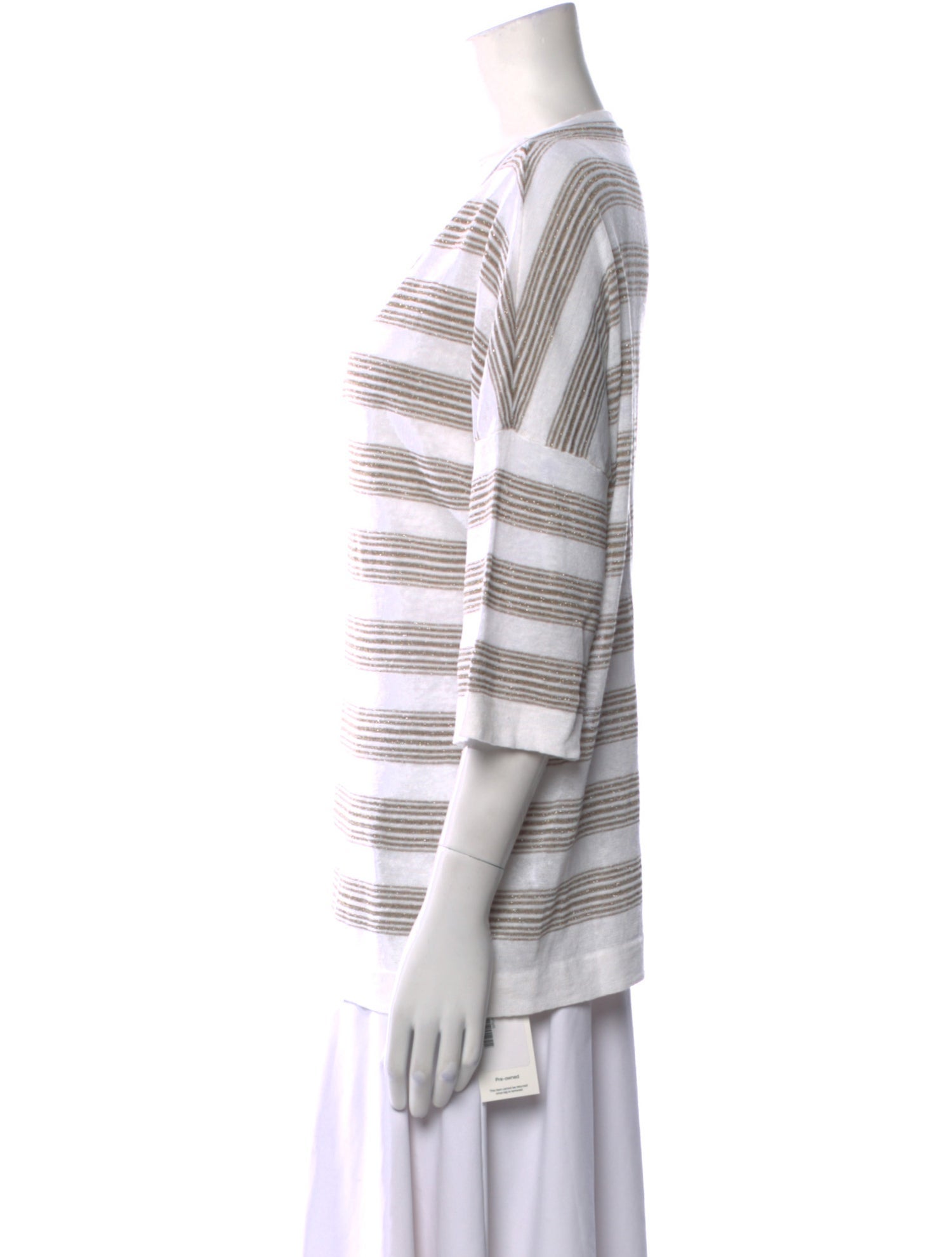 Brunello Cucinelli Linen Striped Tunic