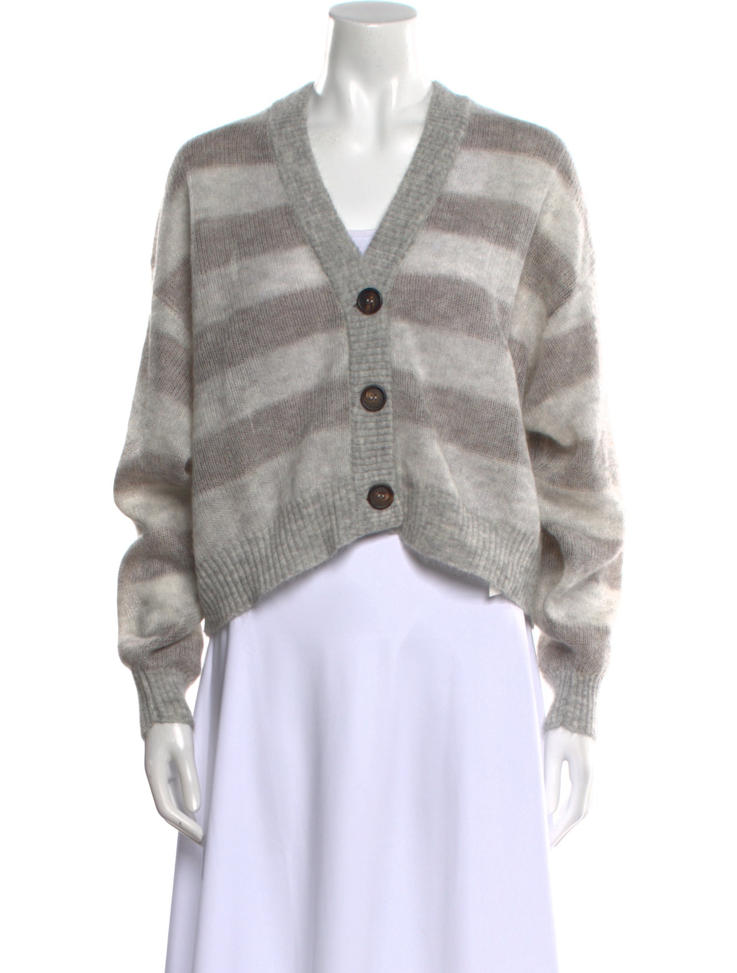 Brunello Cucinelli Mohair Striped Sweater w/ Tags
