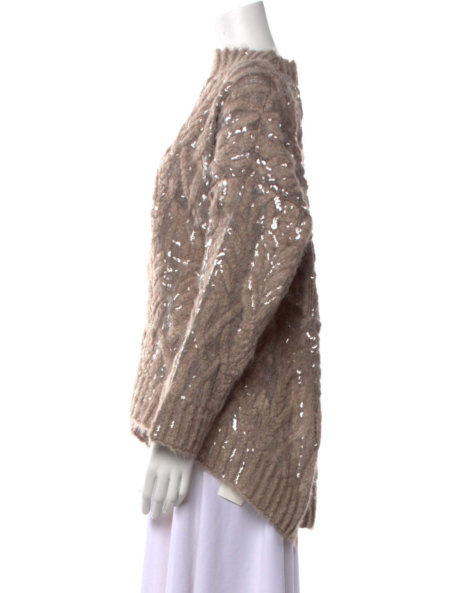 Brunello Cucinelli Alpaca Crew Neck Sweater