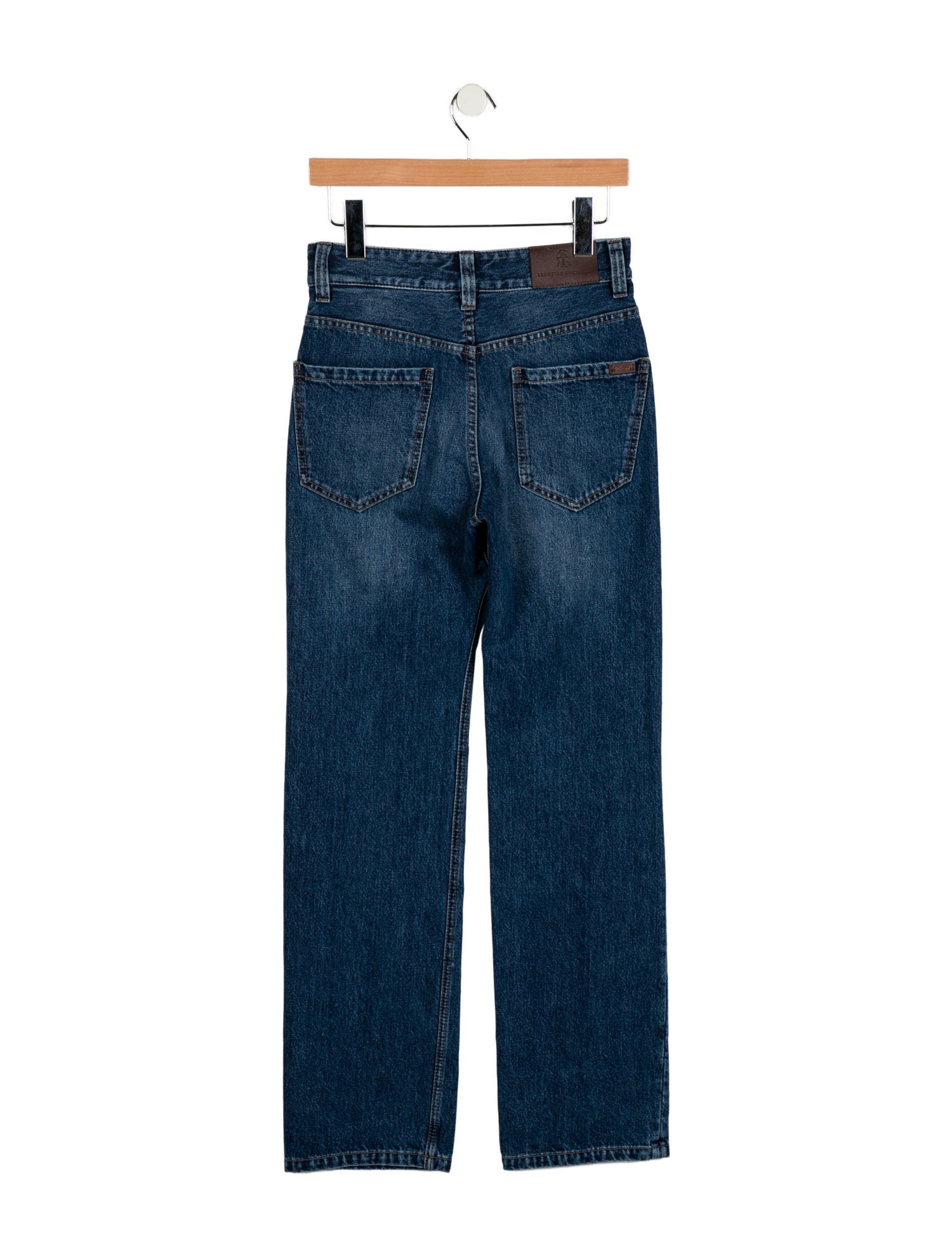 Brunello Cucinelli Mid-Rise Straight Leg Jeans