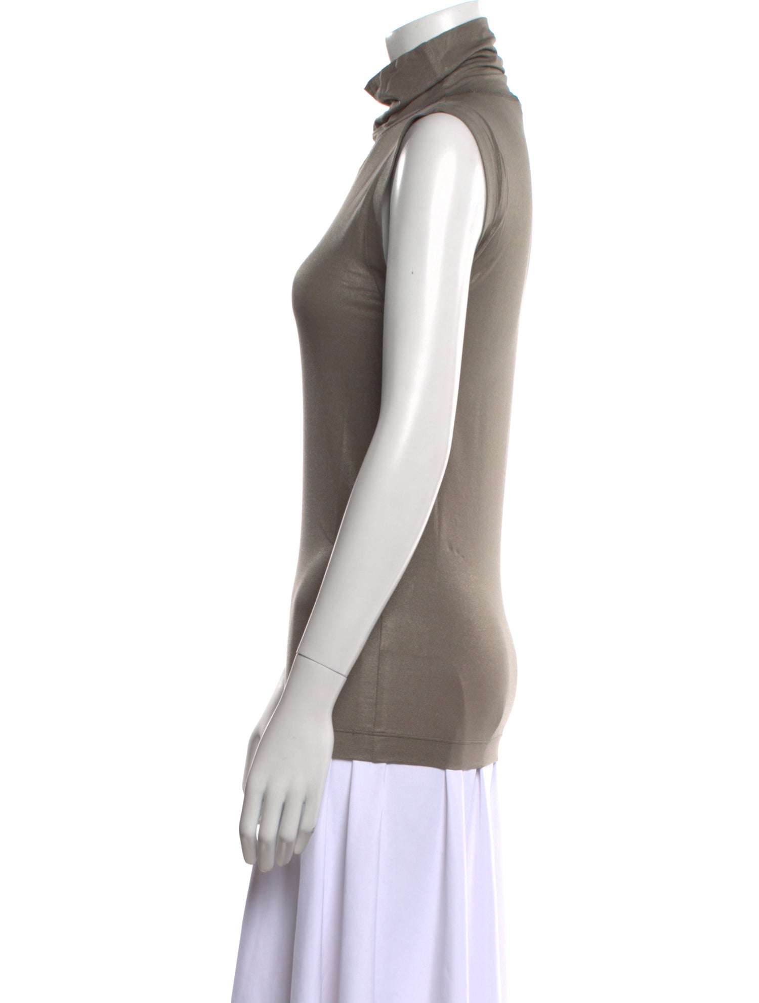 Brunello Cucinelli Turtleneck Sleeveless Top