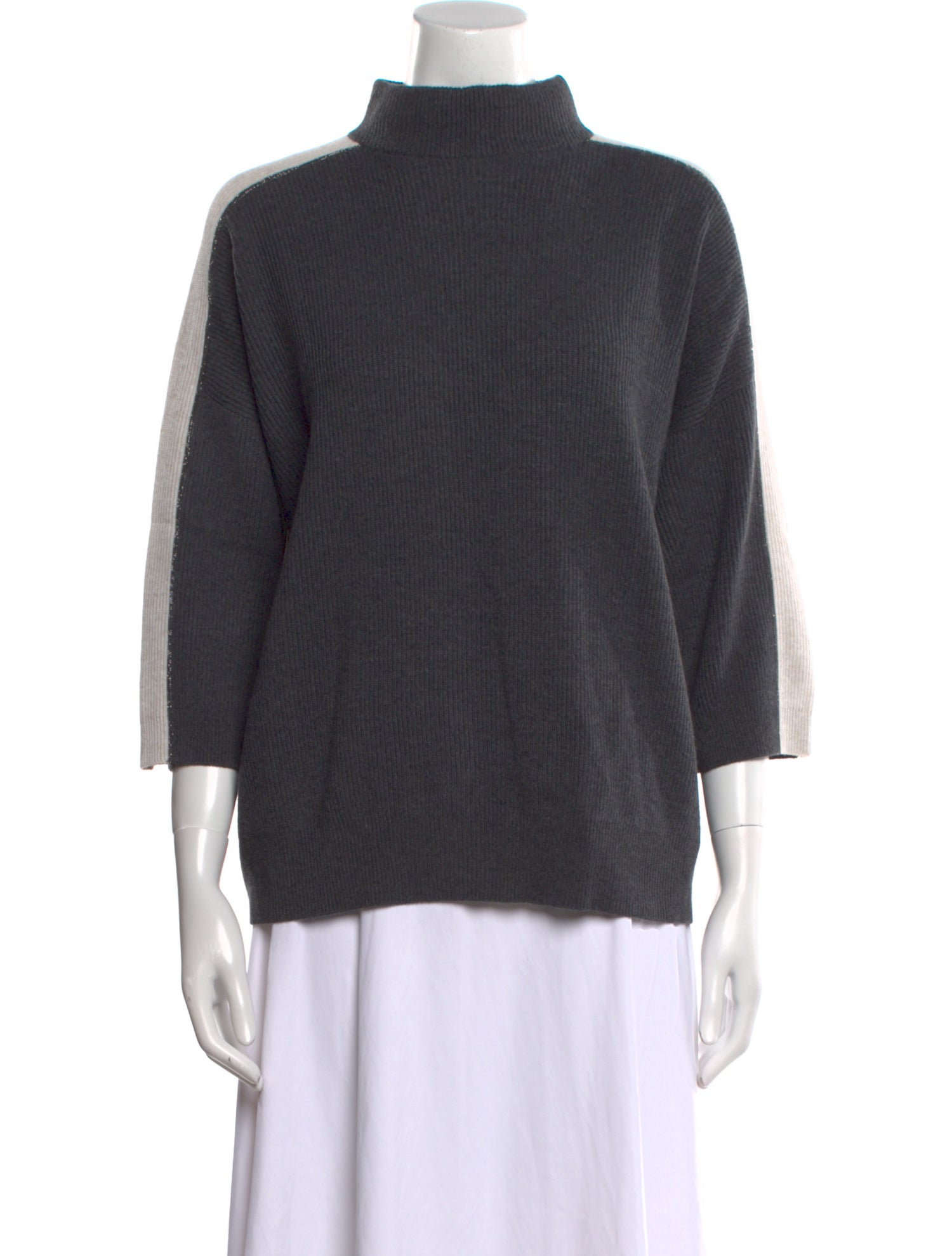 Brunello Cucinelli Virgin Wool Mock Neck Sweater w/ Tags