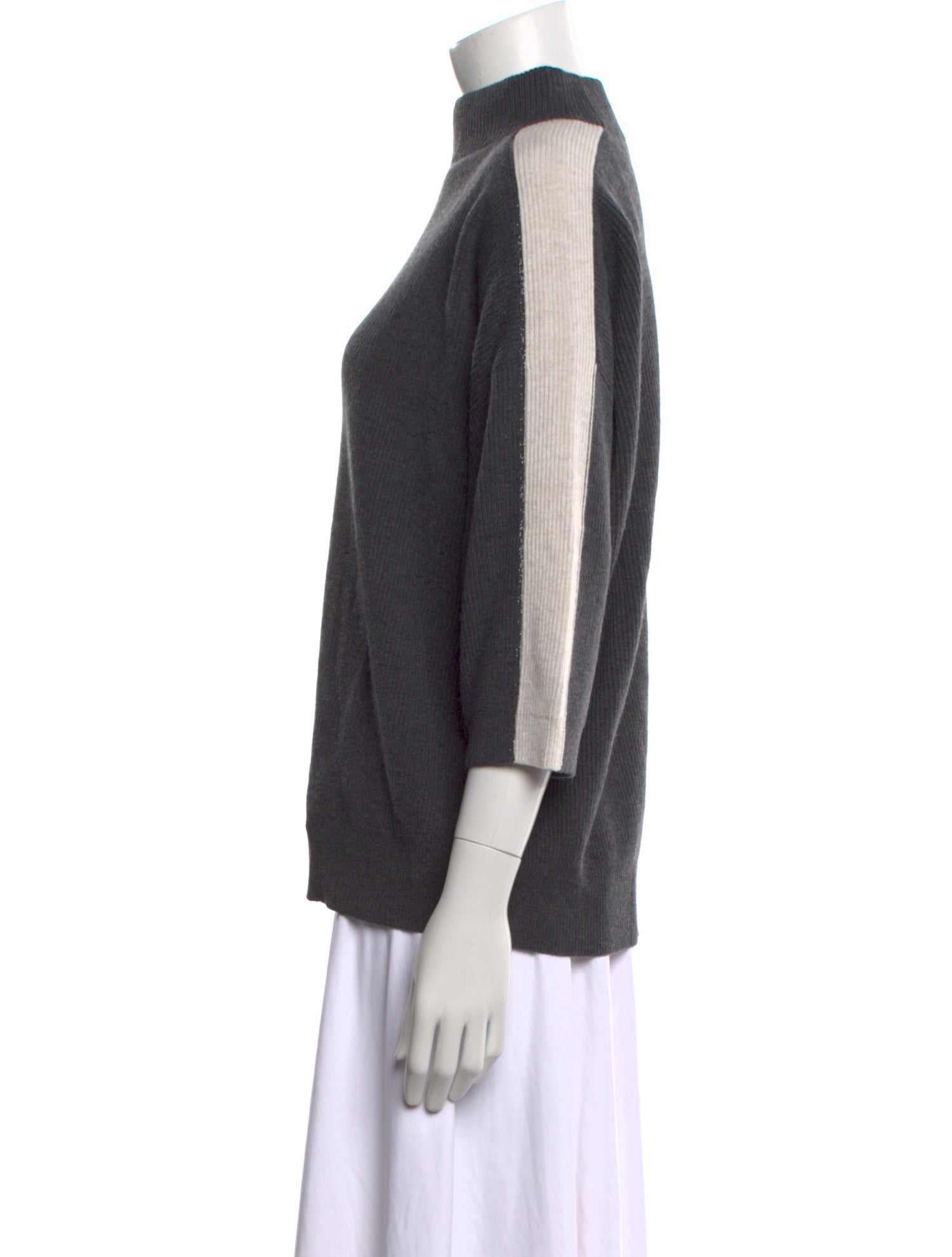 Brunello Cucinelli Virgin Wool Mock Neck Sweater w/ Tags