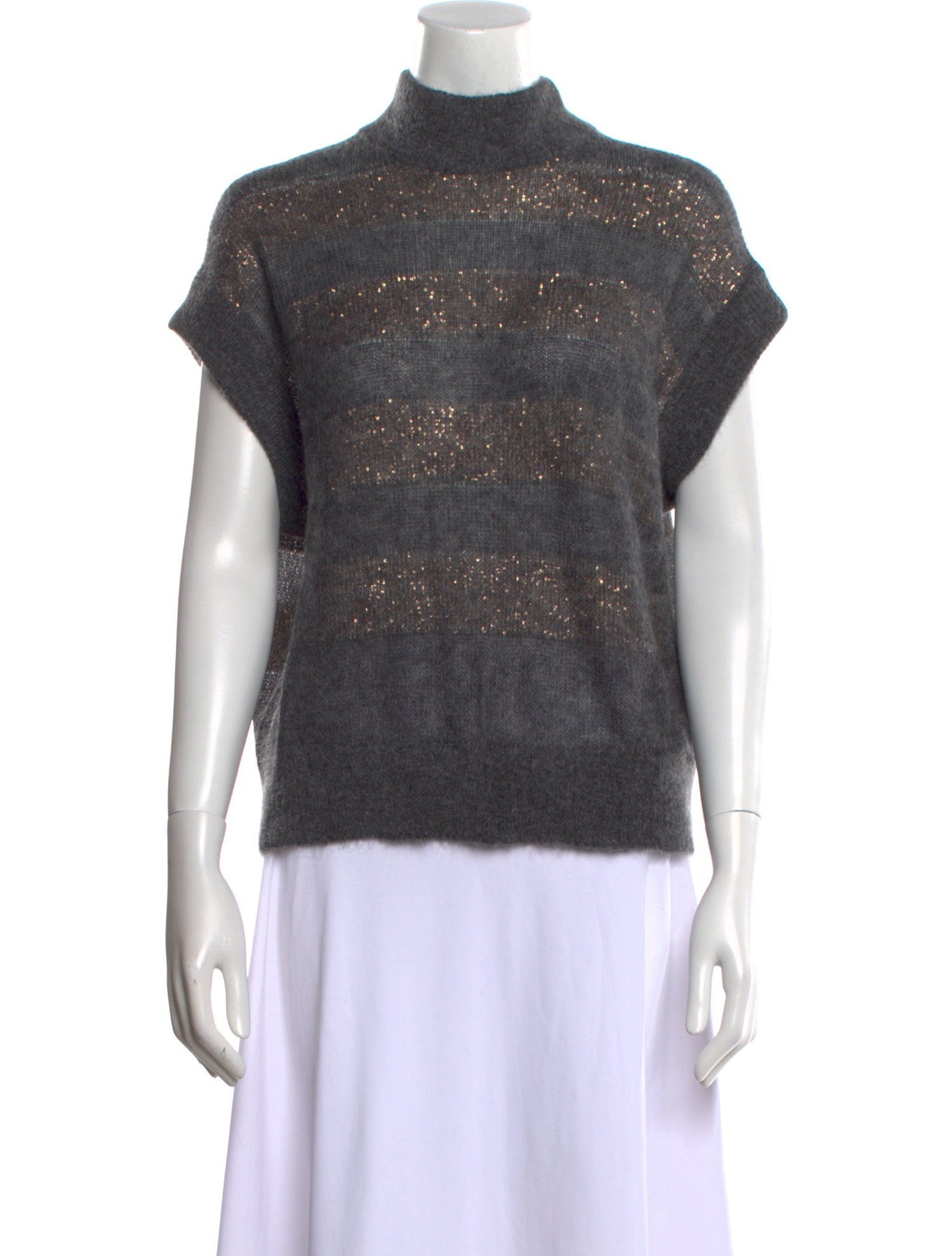 Brunello Cucinelli Mohair Striped Sweater