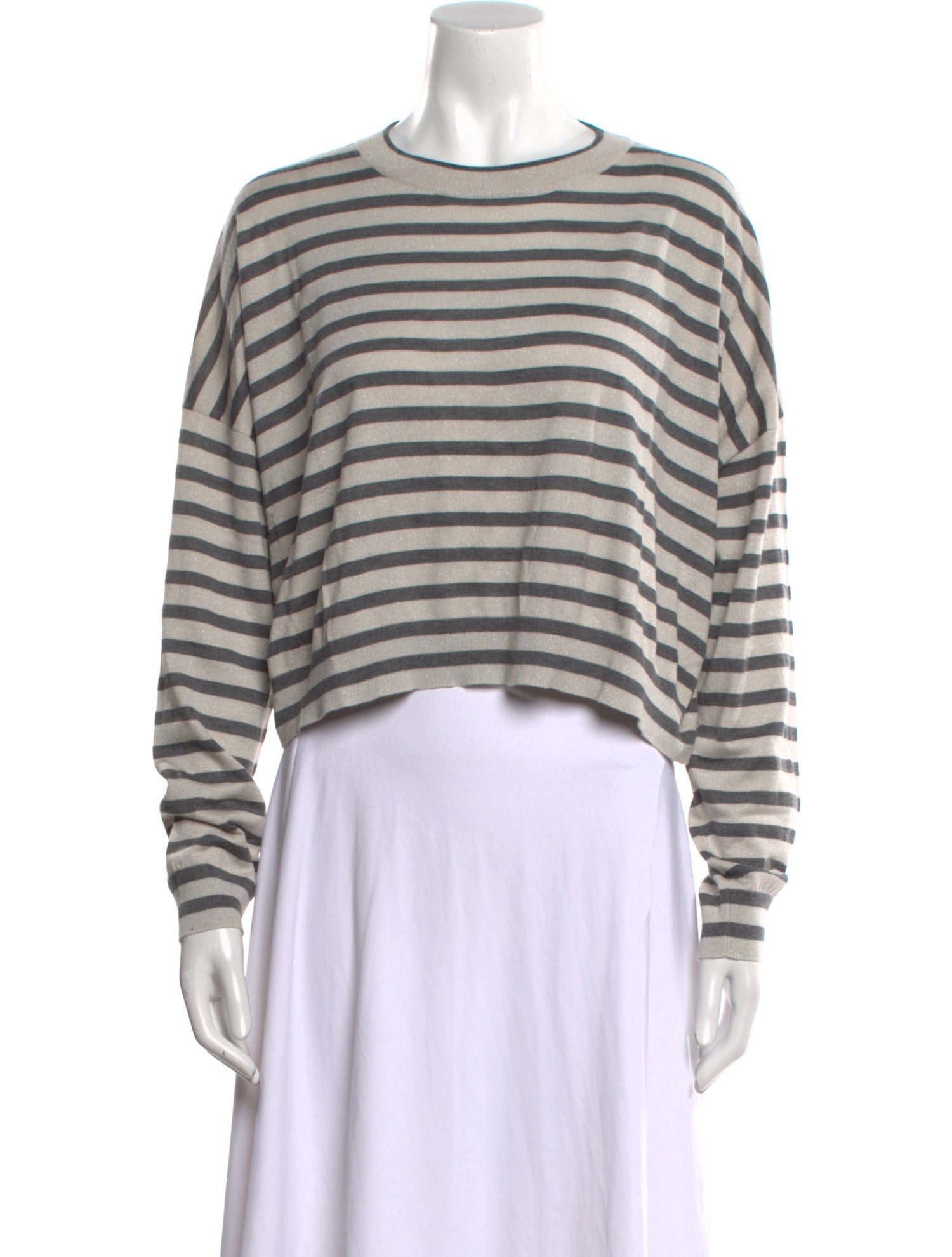 Brunello Cucinelli Cashmere Striped Sweater w/ Tags