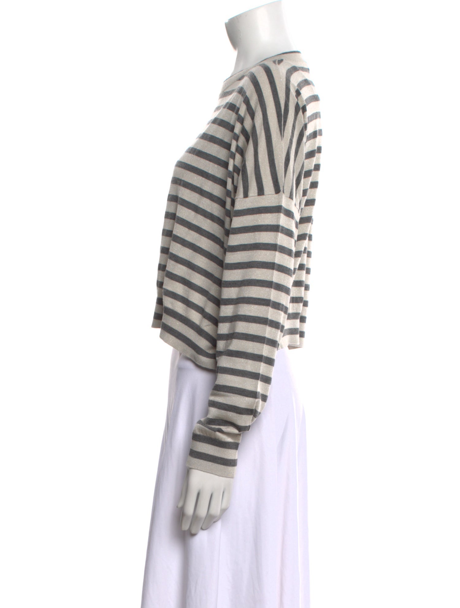 Brunello Cucinelli Cashmere Striped Sweater w/ Tags