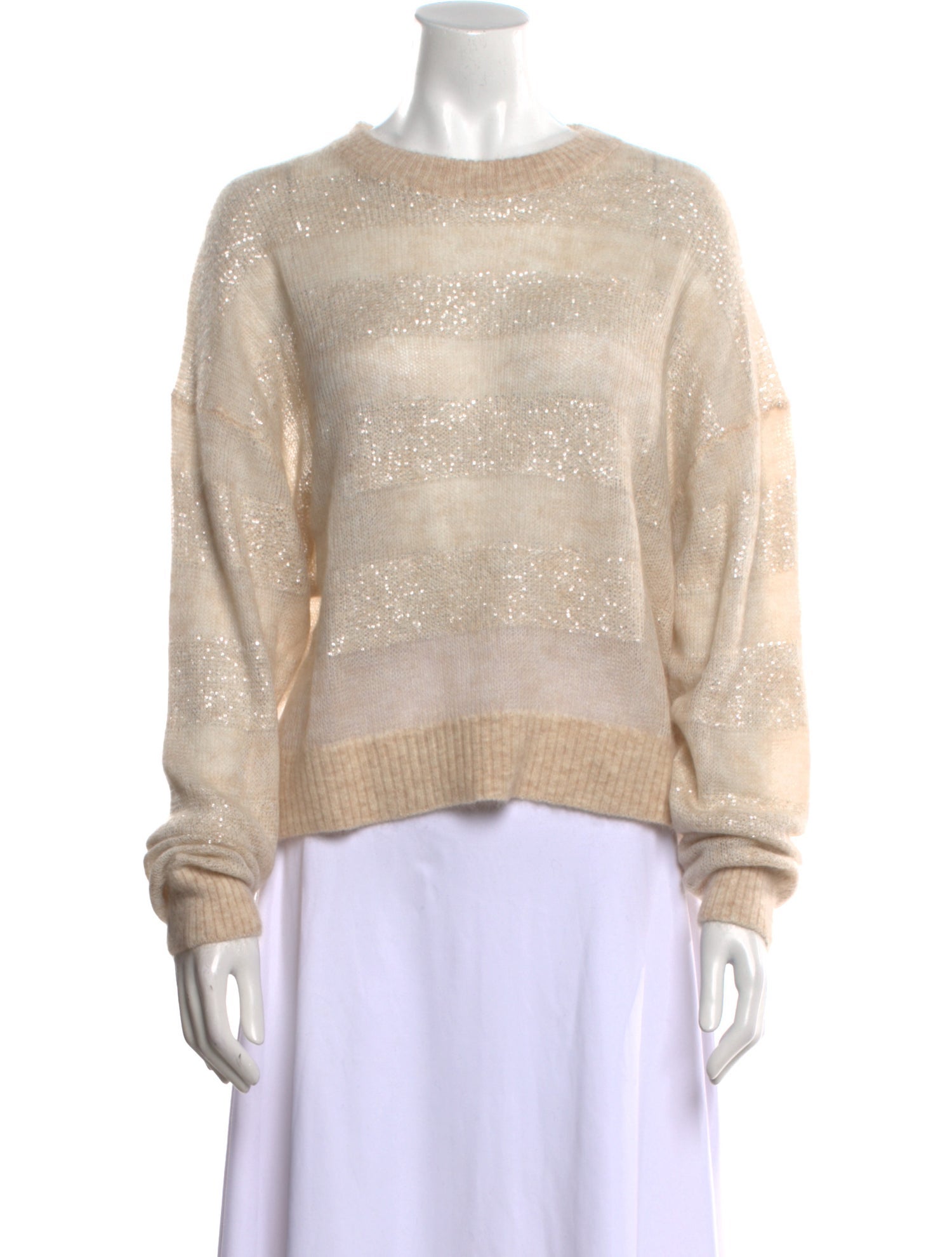 Brunello Cucinelli Mohair Crew Neck Sweater