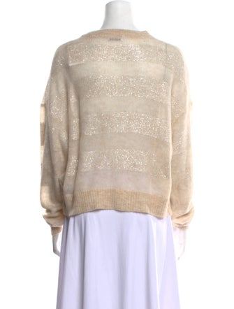 Brunello Cucinelli Mohair Crew Neck Sweater