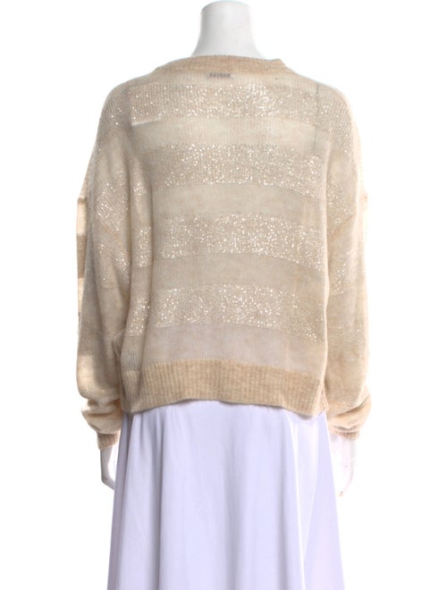 Brunello Cucinelli Mohair Crew Neck Sweater