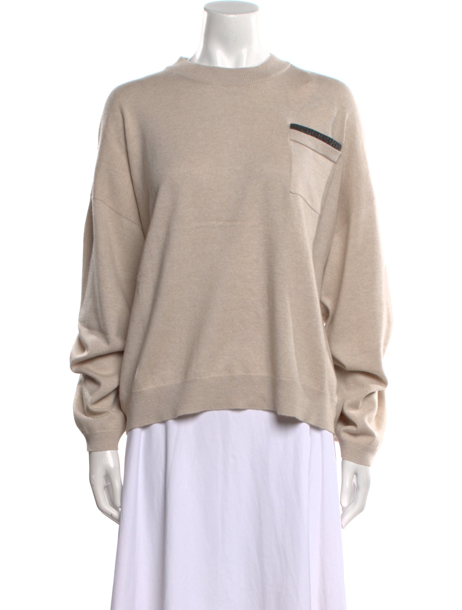 Brunello Cucinelli Cashmere Mock Neck Sweater w/ Tags