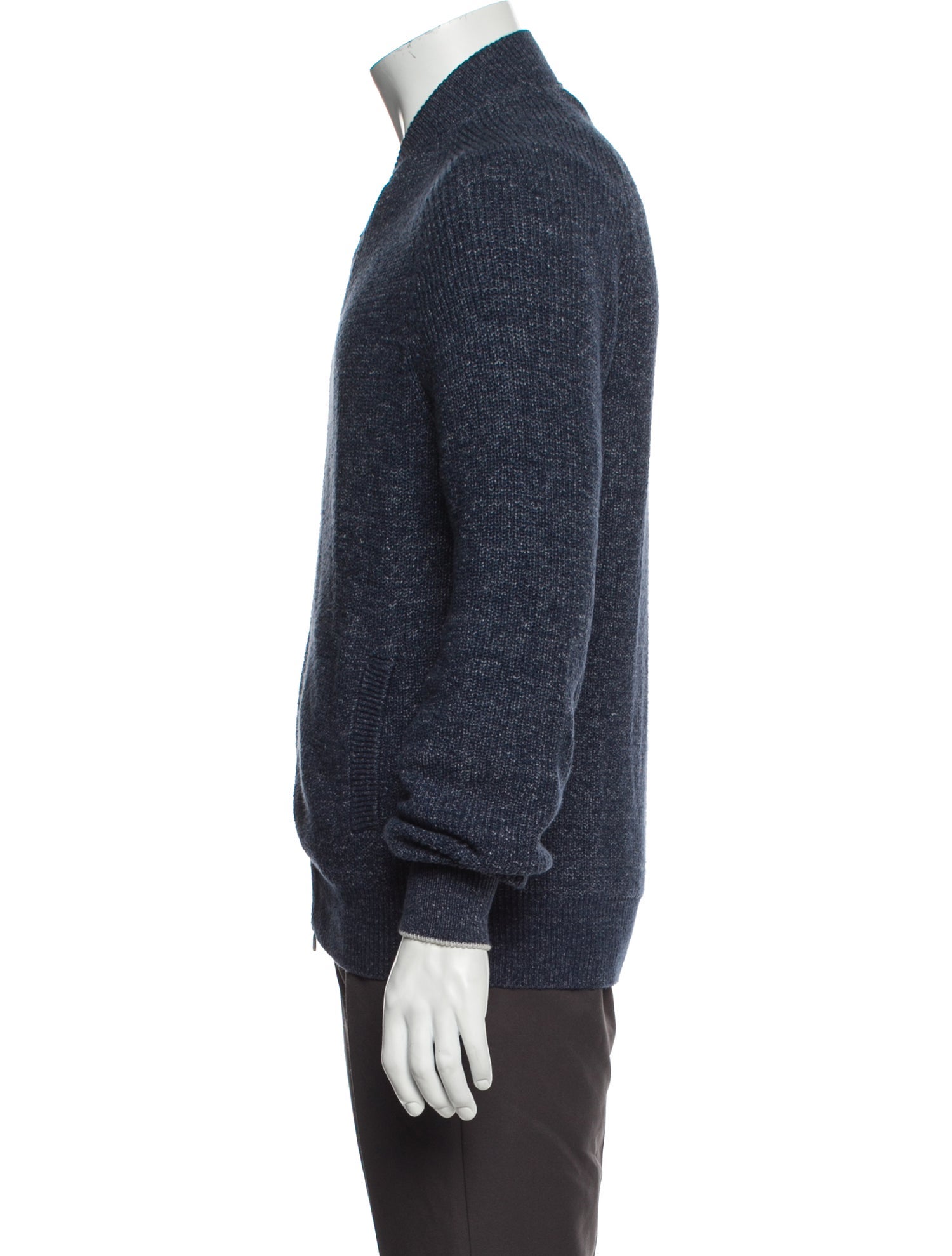 Brunello Cucinelli Mock Neck Long Sleeve Cardigan