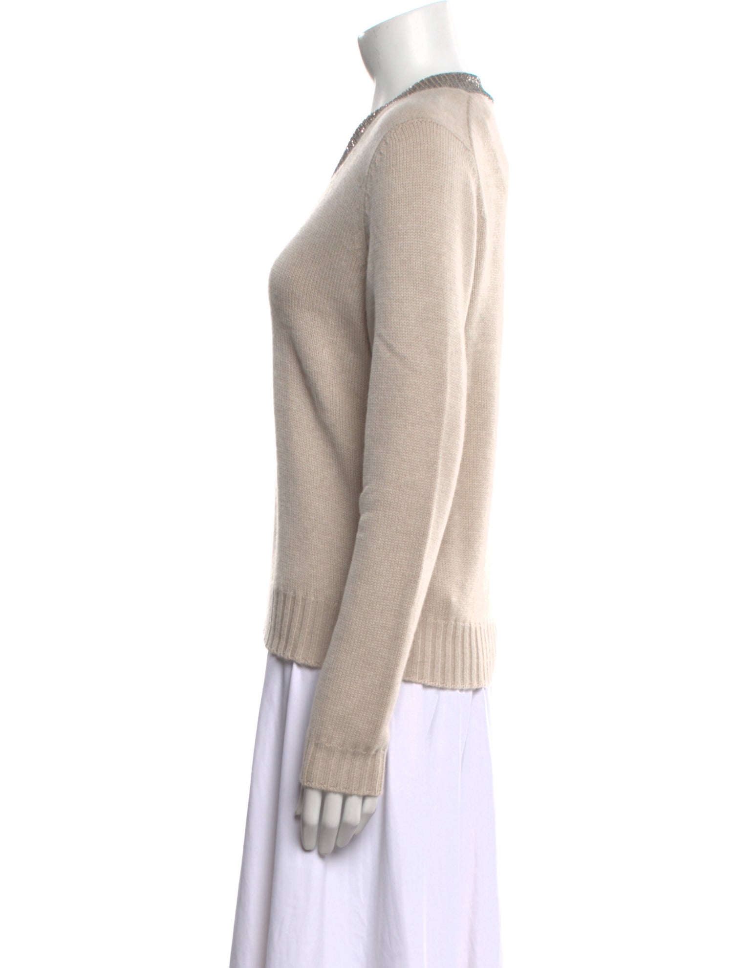 Brunello Cucinelli Cashmere V-Neck Sweater w/ Tags