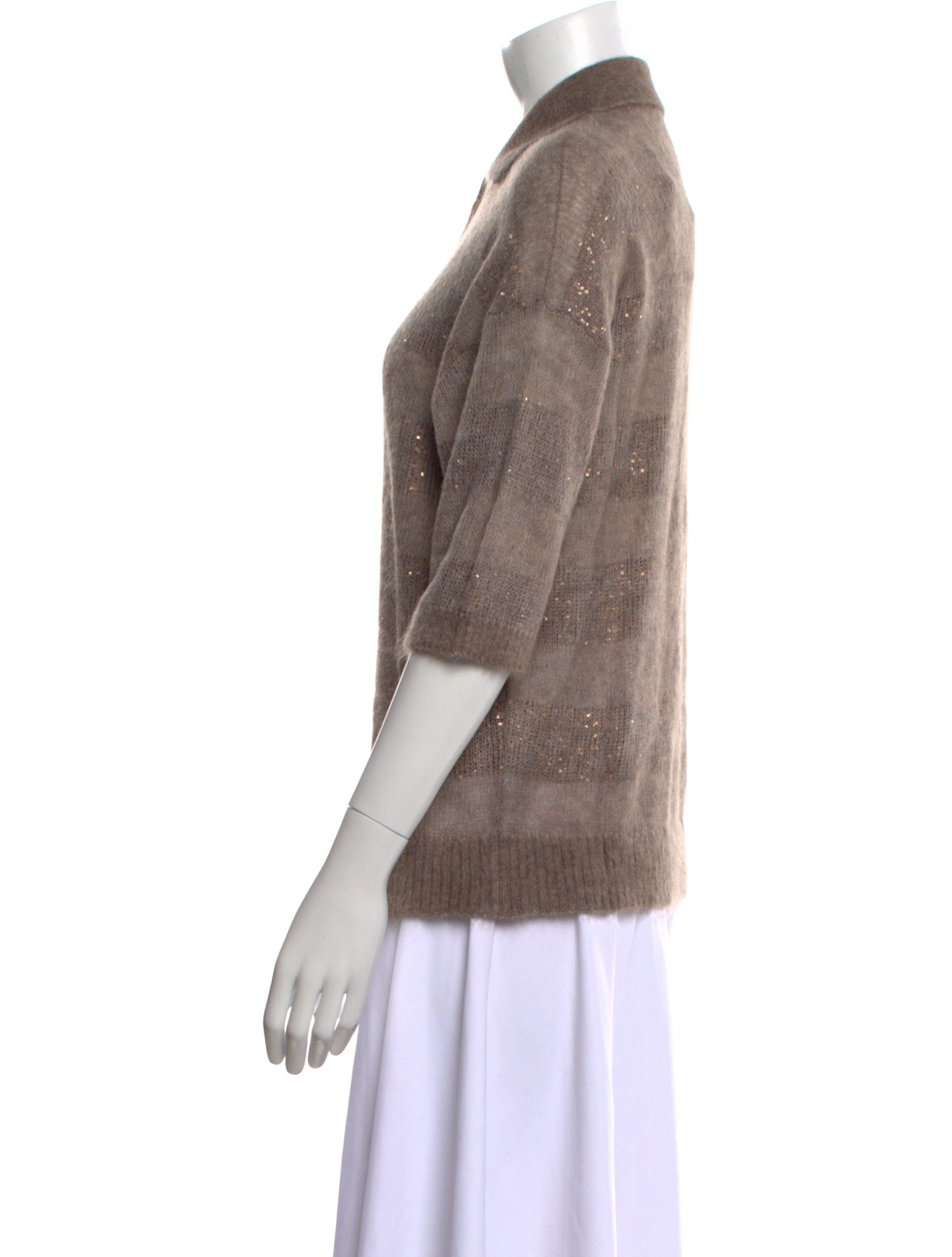 Brunello Cucinelli Mohair Striped Sweater w/ Tags