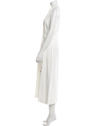 Brunello Cucinelli Tie Neck Long Dress