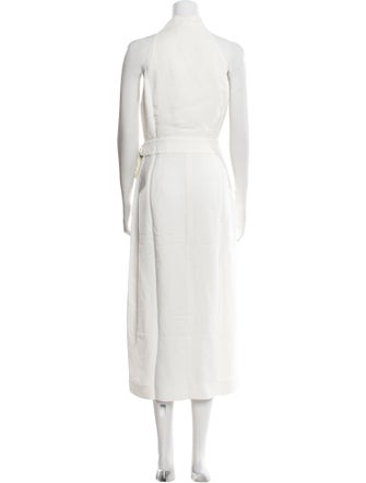 Brunello Cucinelli Tie Neck Long Dress