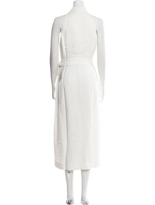 Brunello Cucinelli Tie Neck Long Dress