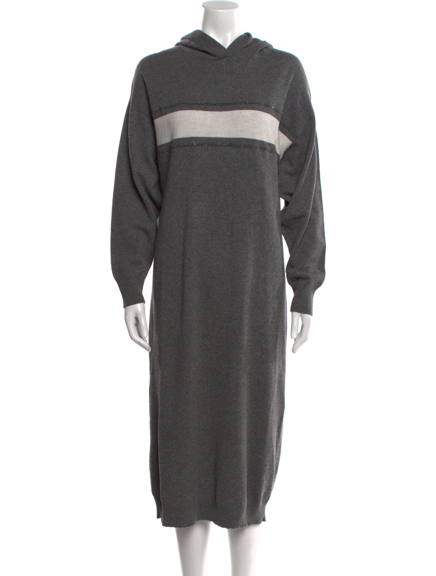 Brunello Cucinelli Virgin Wool Midi Length Dress w/ Tags