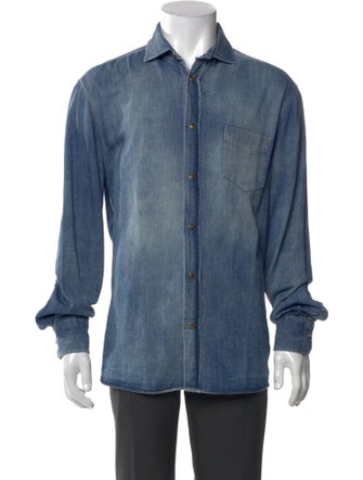 Brunello Cucinelli Long Sleeve Denim Shirt