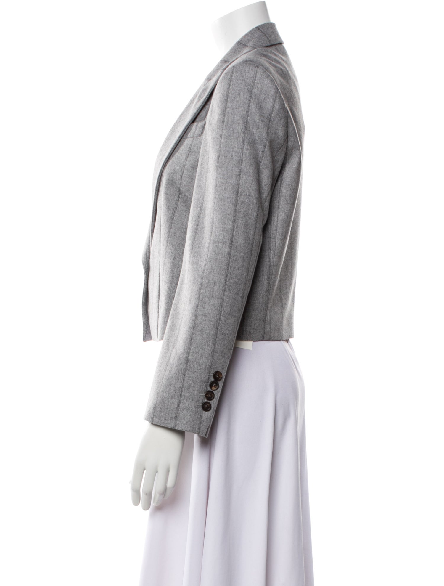 Brunello Cucinelli Virgin Wool Striped Blazer