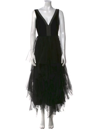 Brunello Cucinelli Printed Midi Length Dress