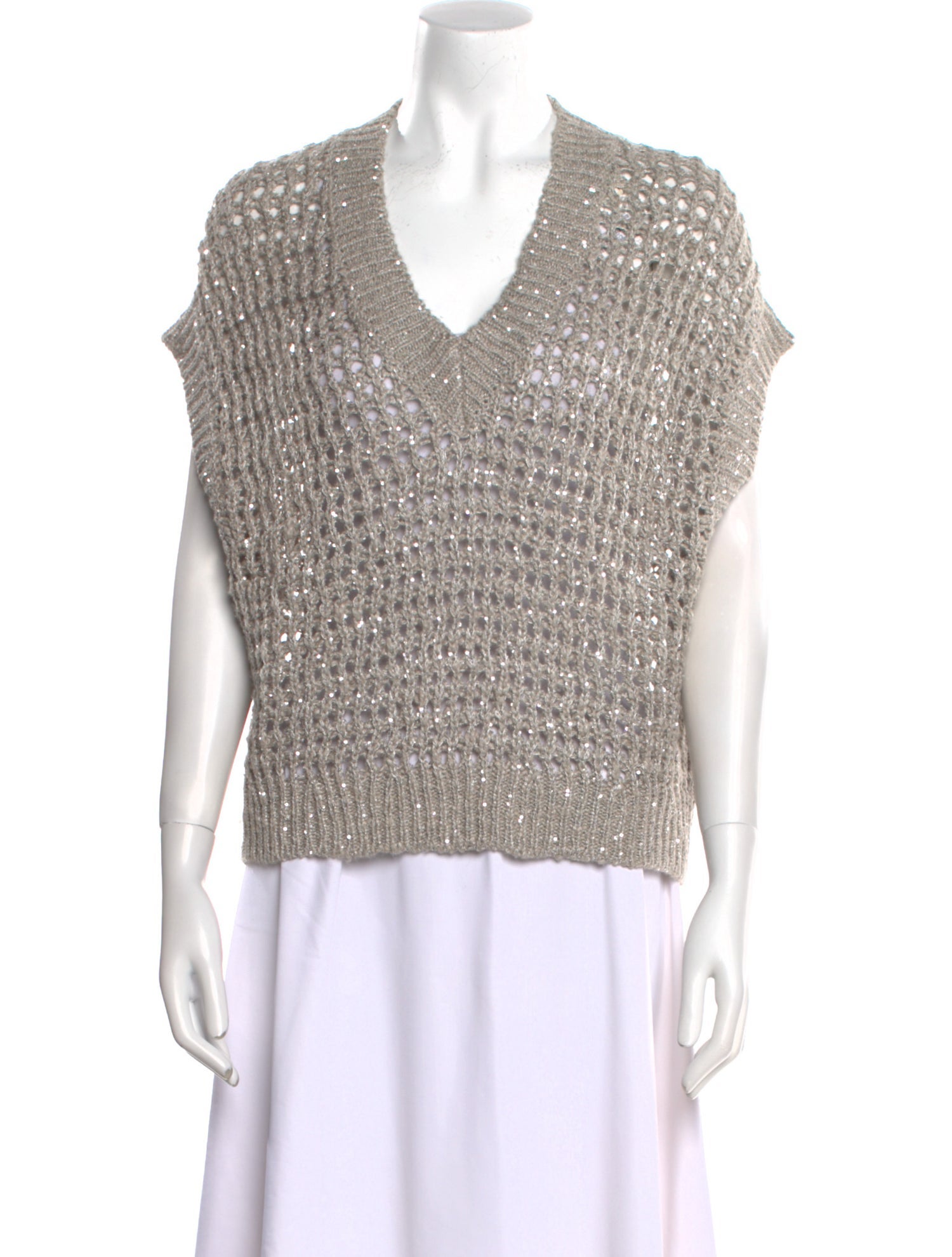 Brunello Cucinelli V-Neck Sweater w/ Tags