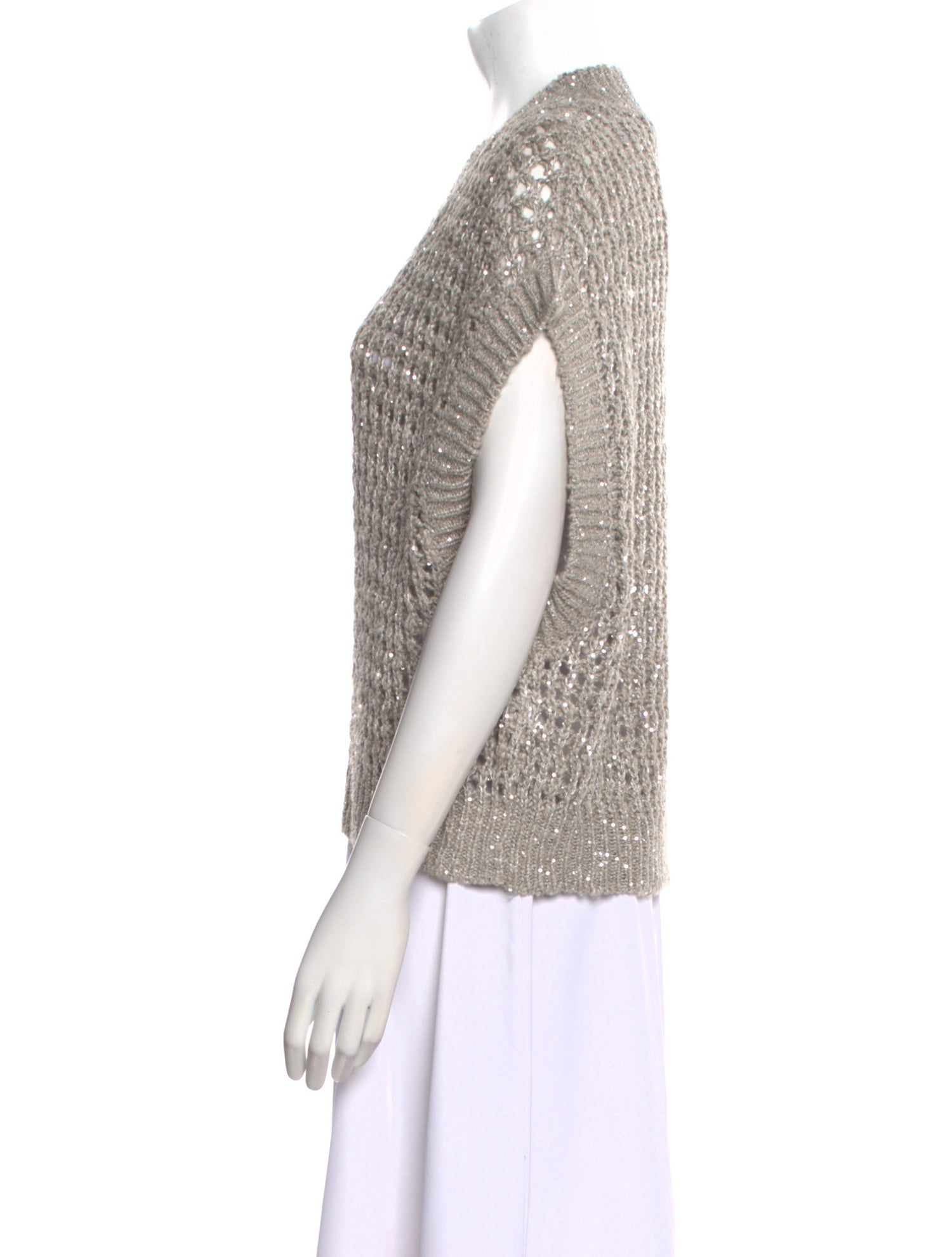 Brunello Cucinelli V-Neck Sweater w/ Tags