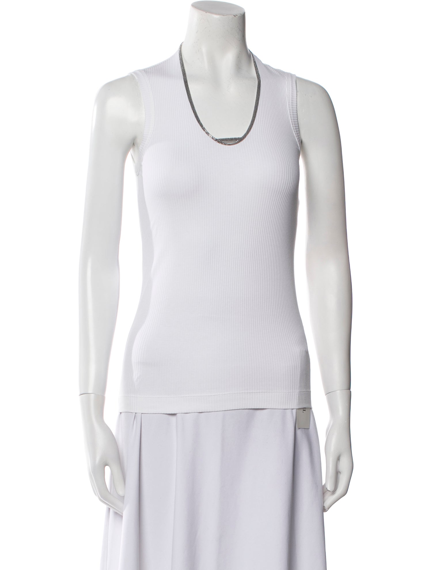 Brunello Cucinelli Scoop Neck Sleeveless Top w/ Tags