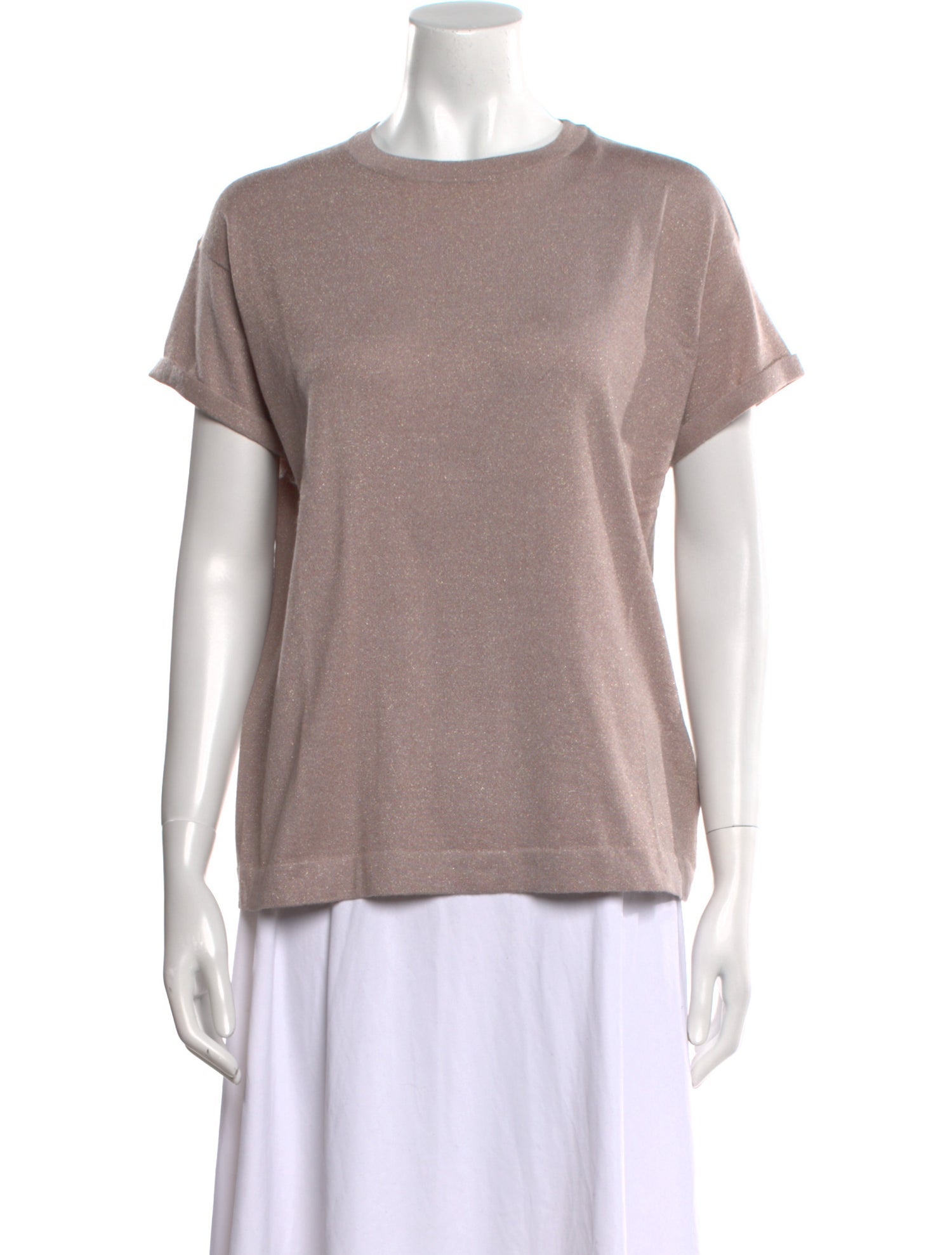 Brunello Cucinelli Cashmere Crew Neck T-Shirt w/ Tags