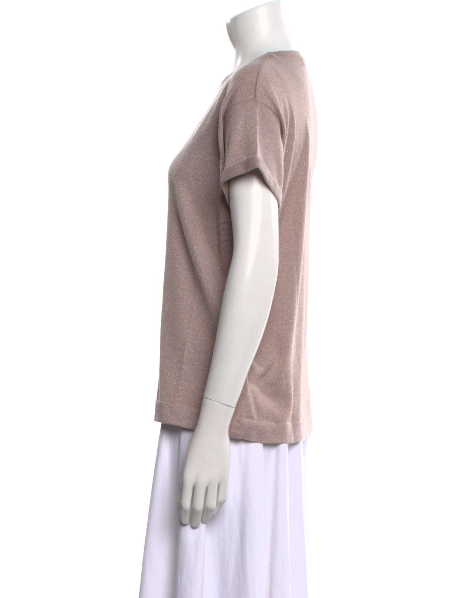 Brunello Cucinelli Cashmere Crew Neck T-Shirt w/ Tags