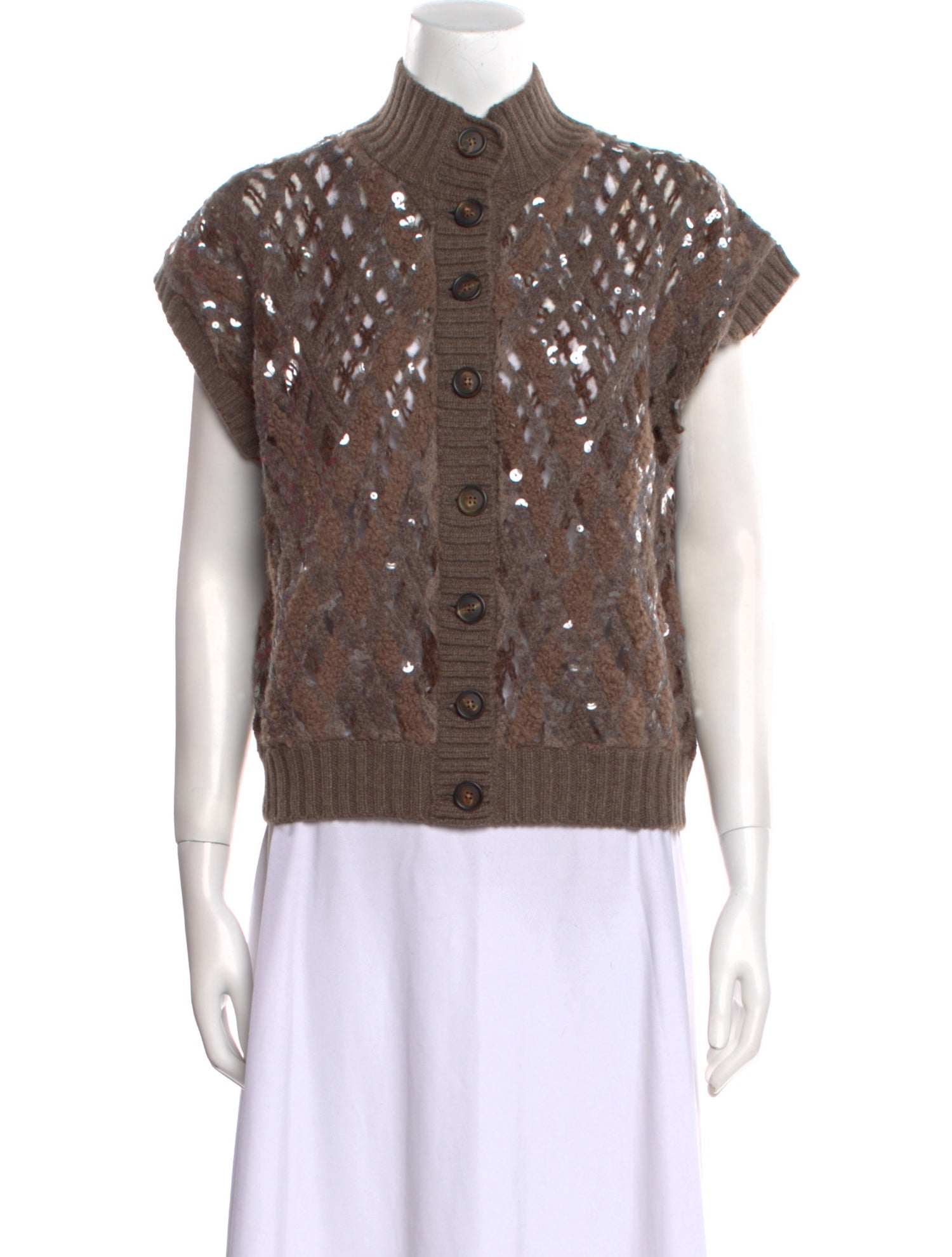 Brunello Cucinelli Cashmere Printed Sweater w/ Tags