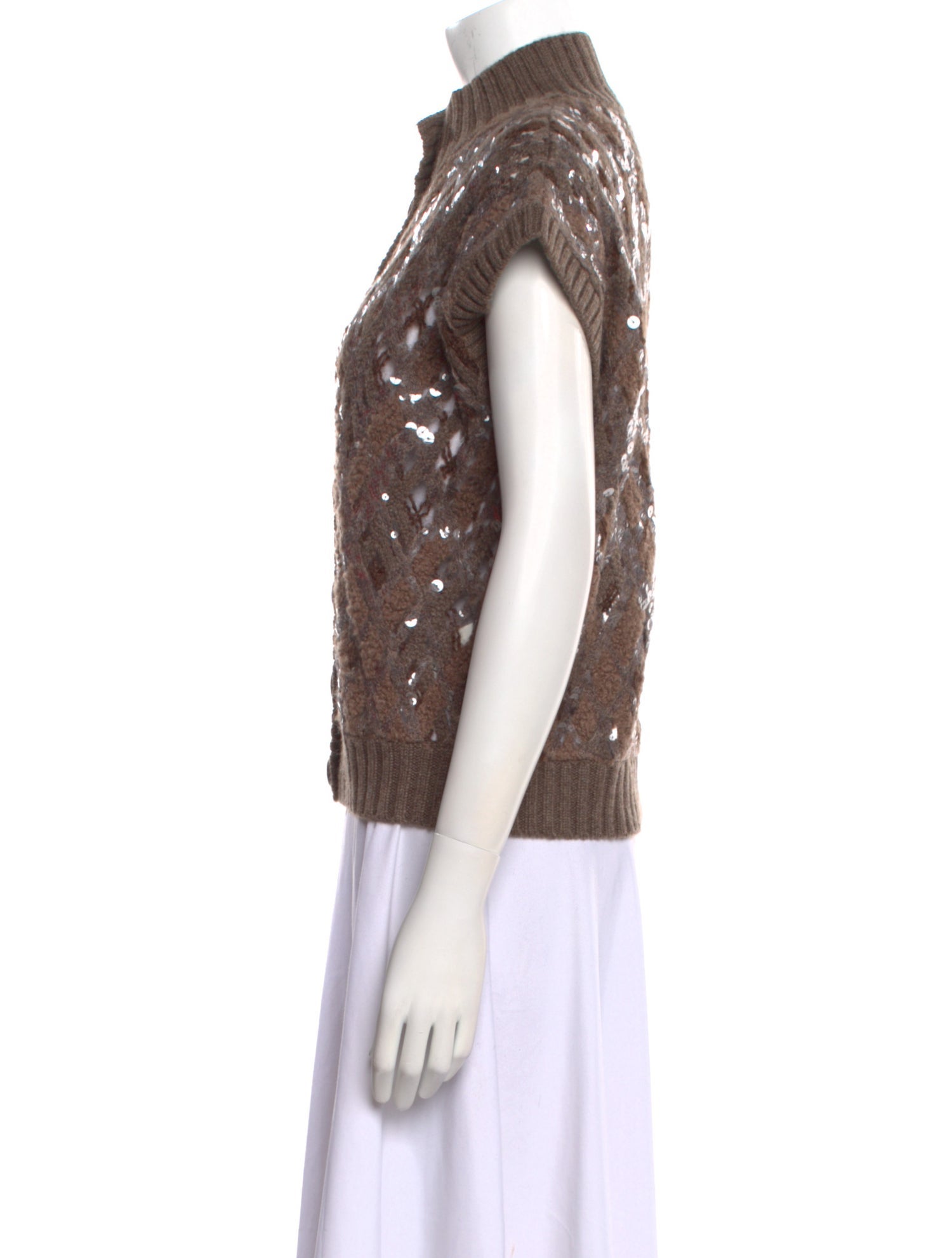 Brunello Cucinelli Cashmere Printed Sweater w/ Tags