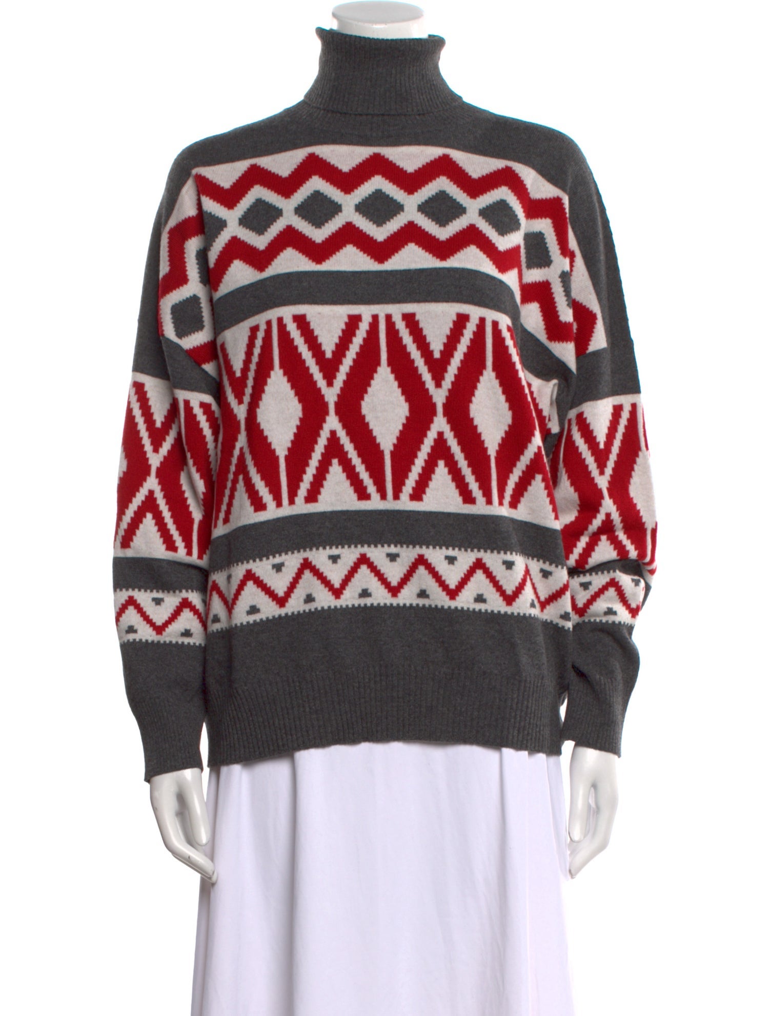 Brunello Cucinelli Cashmere Printed Sweater w/ Tags