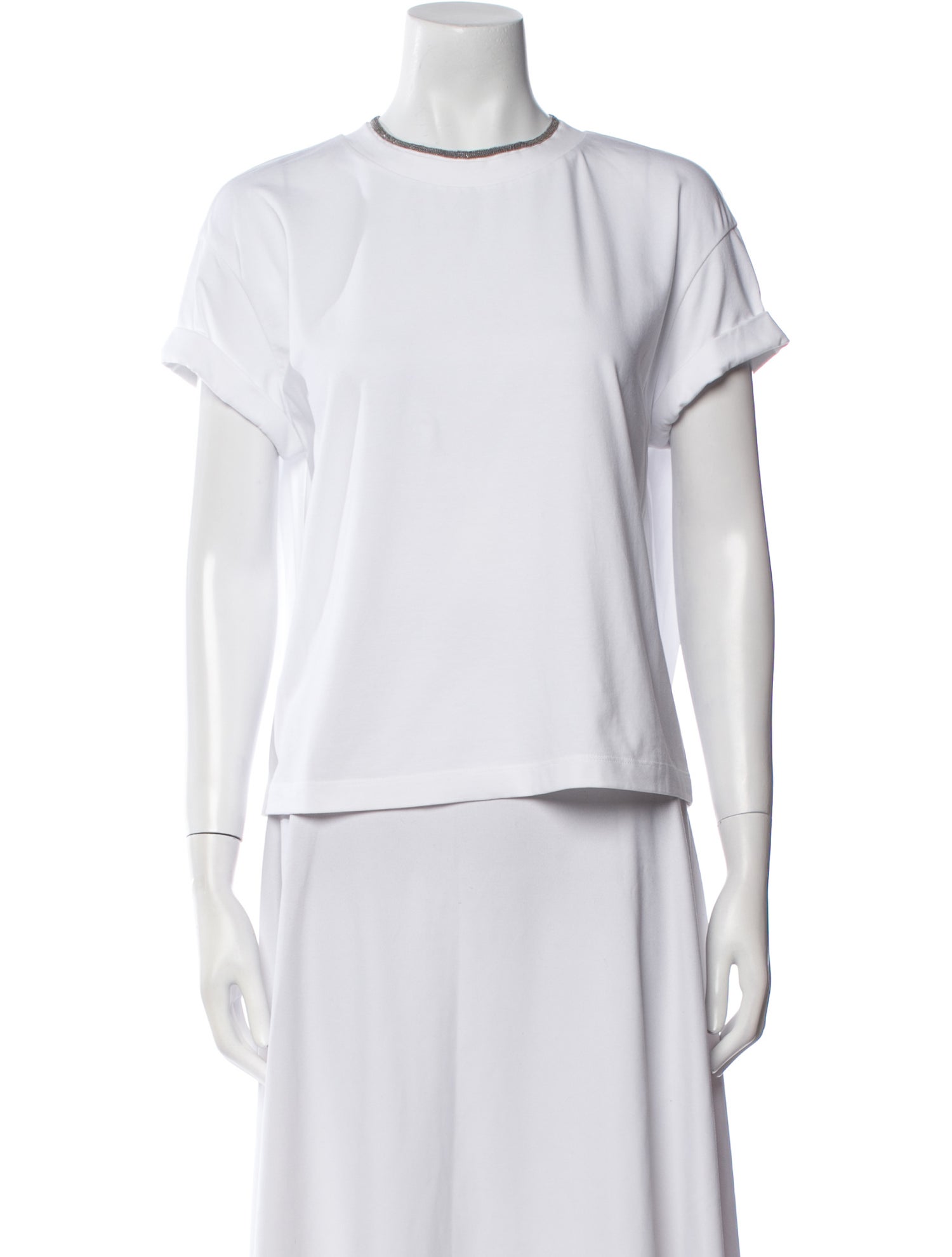 Brunello Cucinelli Crew Neck Short Sleeve T-Shirt