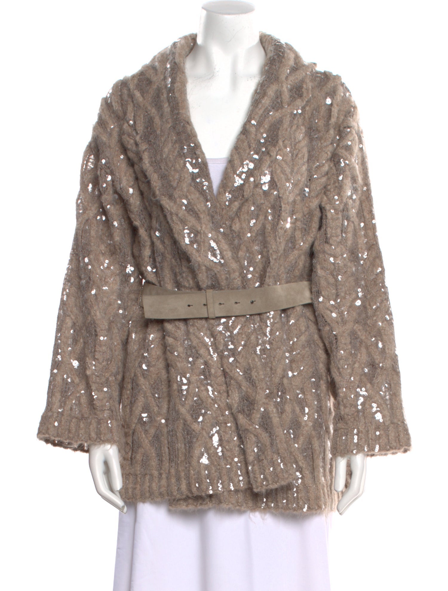 Brunello Cucinelli Alpaca V-Neck Sweater w/ Tags