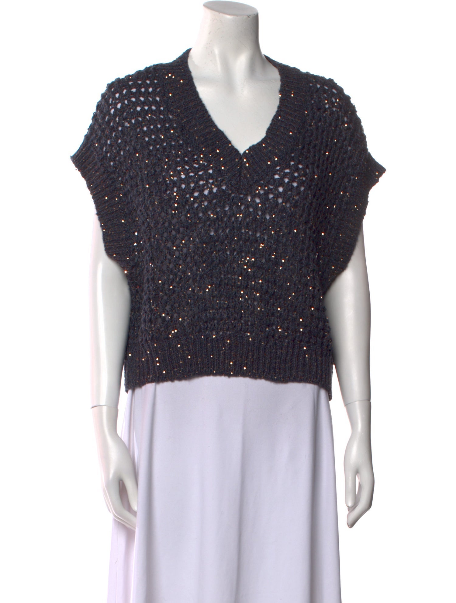 Brunello Cucinelli V-Neck Sweater w/ Tags