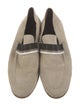 Brunello Cucinelli Suede Beaded Accents Loafers