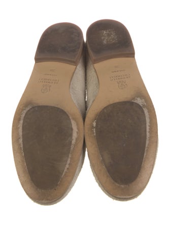 Brunello Cucinelli Suede Beaded Accents Loafers