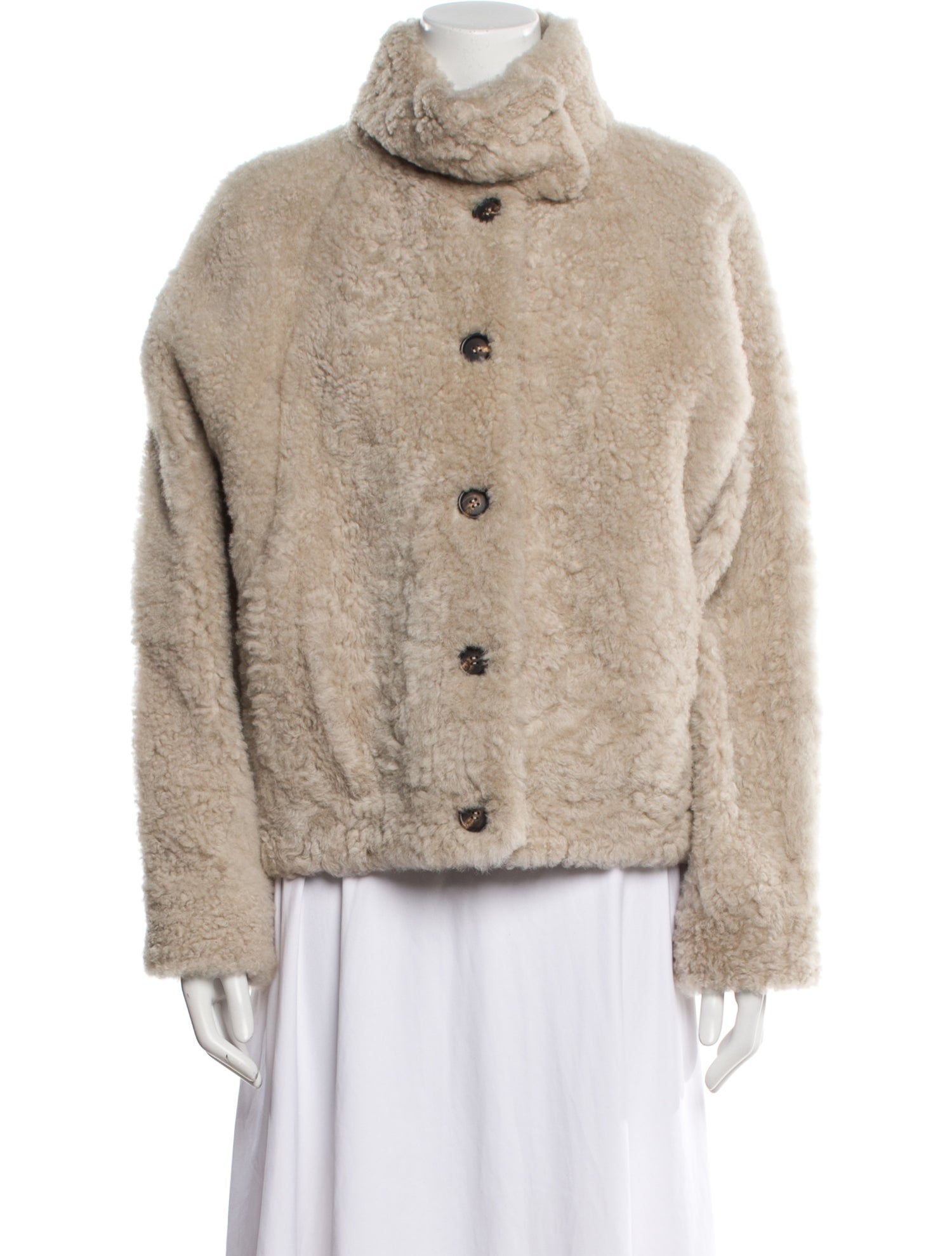 Brunello Cucinelli Faux Fur Jacket w/ Tags