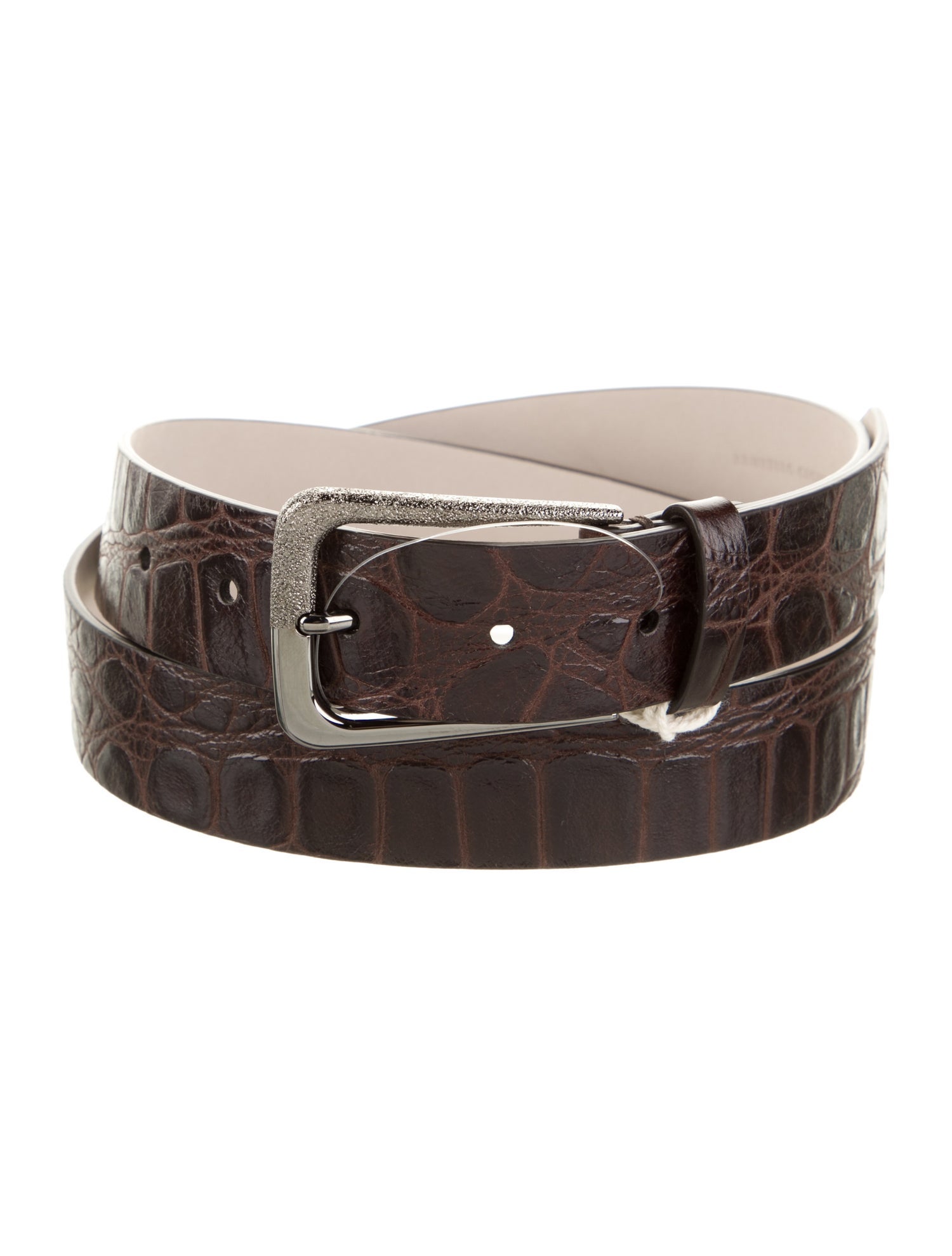 Brunello Cucinelli Embossed Leather Belt