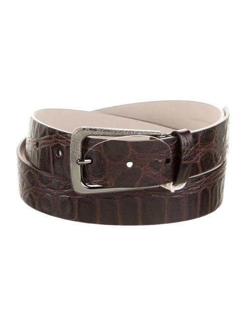 Brunello Cucinelli Embossed Leather Belt
